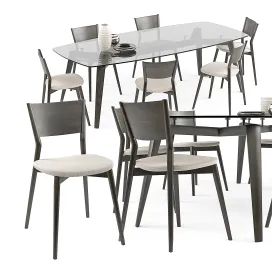 Bertha chair Gramercy table set